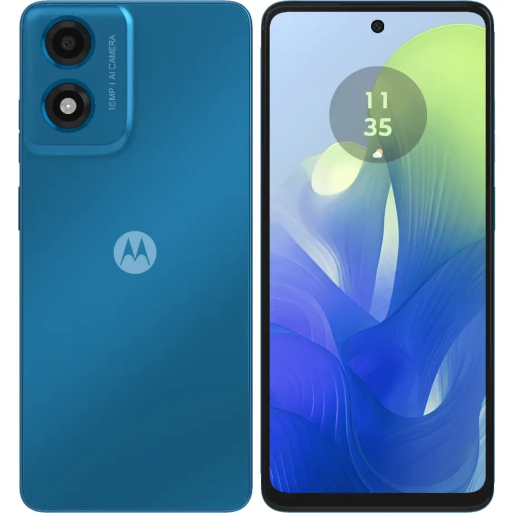 Смартфон Motorola Moto G04 4/64GB Satin Blue (PB130045RS) UA