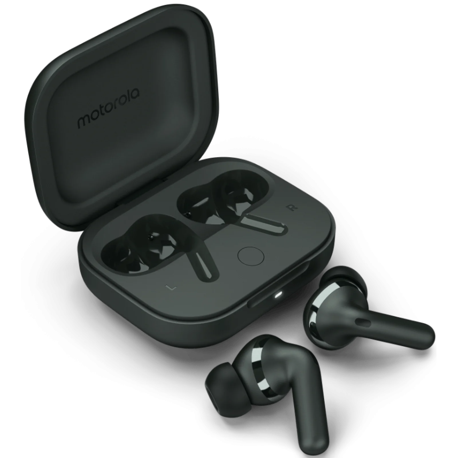 Навушники Motorola Moto Buds+ Forest Grey (PG38C05743) UA