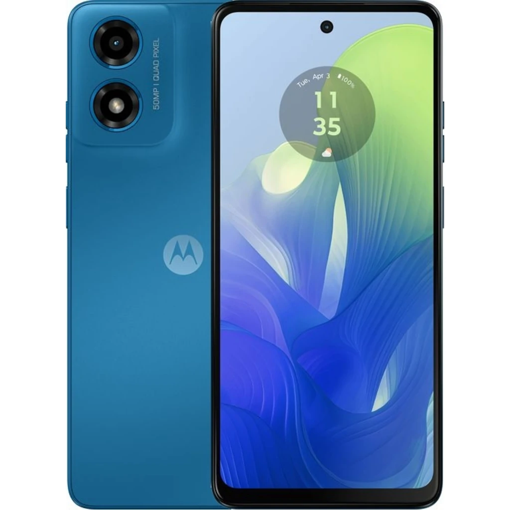 Смартфон Motorola Moto G04s 4/128GB Satin Blue (PB360042UA) UA