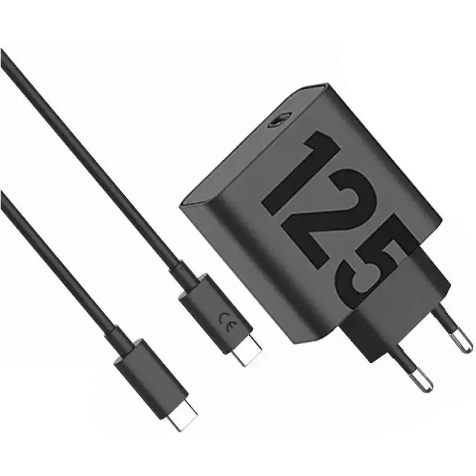 Зарядний пристрій мережевий Motorola 125W GaN + USB-C to USB-C Cable Black (SJMC1252) UA