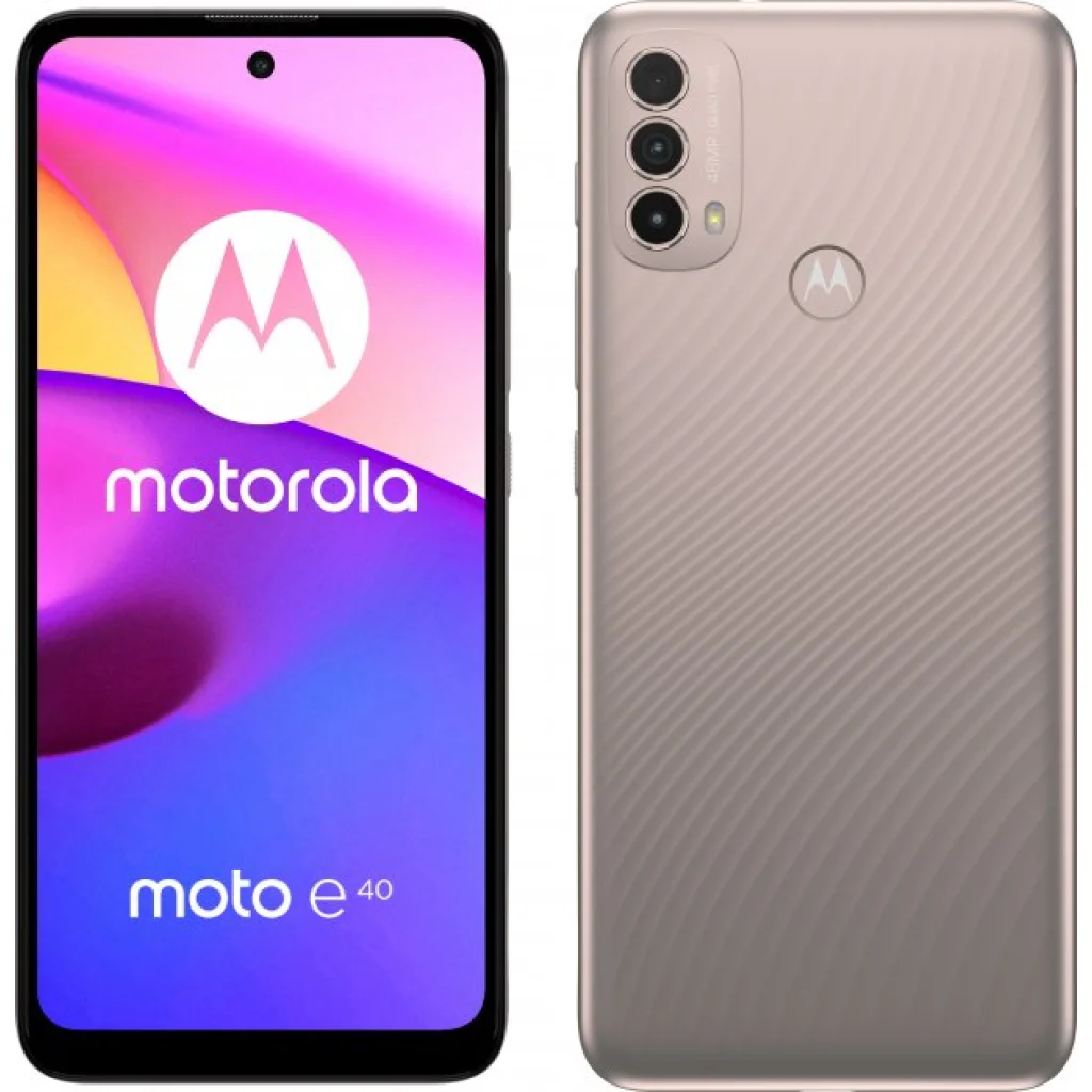 Смартфон Motorola Moto E40 4/64GB Pink Clay (PAVK0004UA) UA