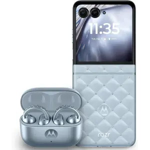 Смартфон Motorola Razr Ultra 2025 16/256GB Ice Melt with Buds Loop (Collections Crystal by Swarovski) (PB880025US)