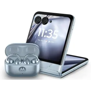 Смартфон Motorola Razr Ultra 2025 16/256GB Ice Melt with Buds Loop (Collections Crystal by Swarovski) (PB880025US)