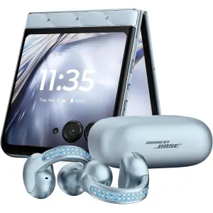 Смартфон Motorola Razr Ultra 2025 16/256GB Ice Melt with Buds Loop (Collections Crystal by Swarovski) (PB880025US)