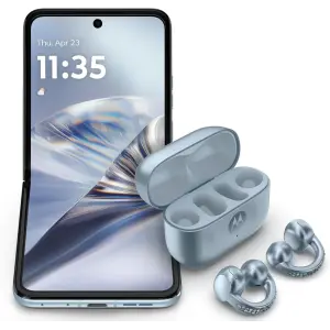 Смартфон Motorola Razr Ultra 2025 16/256GB Ice Melt with Buds Loop (Collections Crystal by Swarovski) (PB880025US)