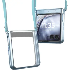 Смартфон Motorola Razr Ultra 2025 16/256GB Ice Melt with Buds Loop (Collections Crystal by Swarovski) (PB880025US)