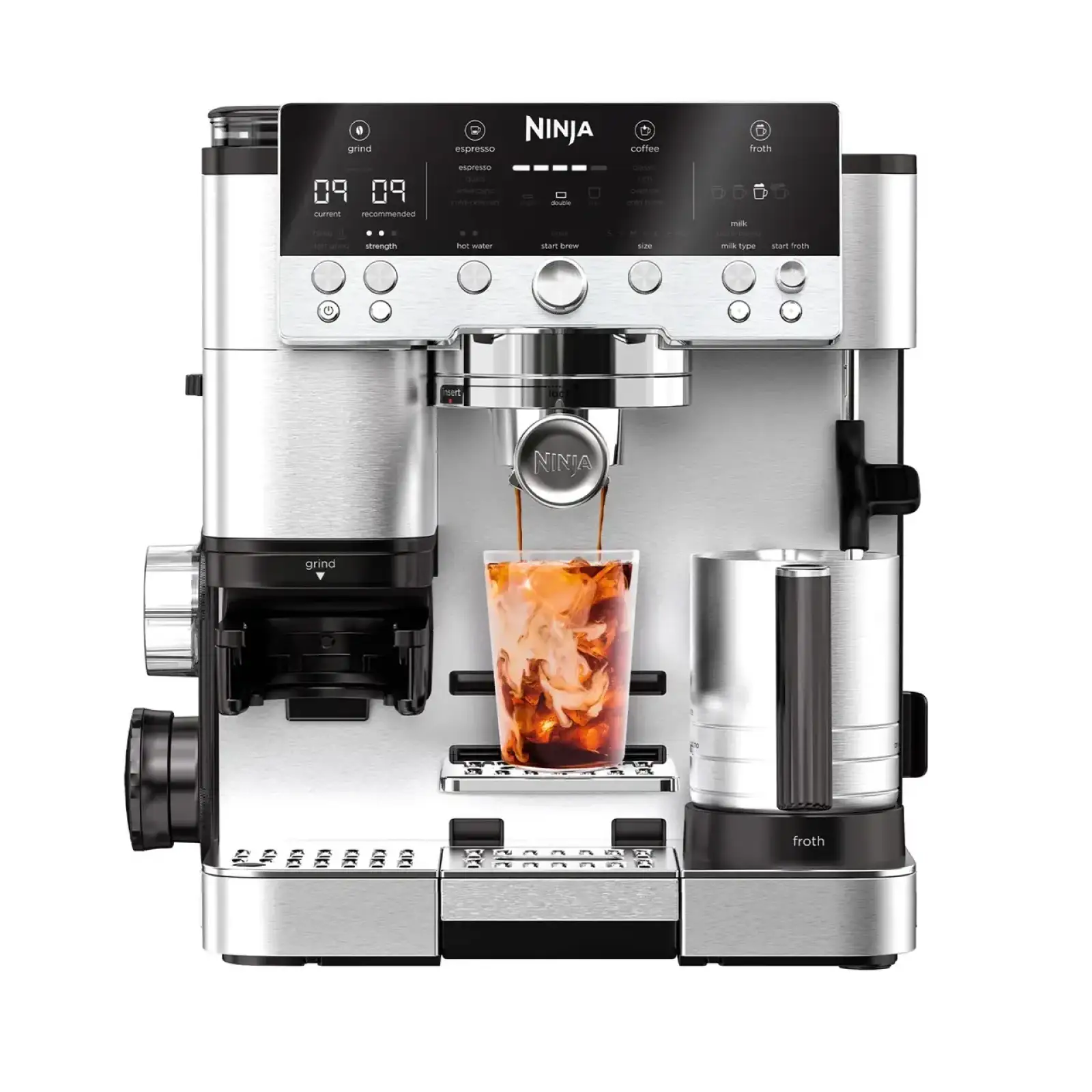 Ріжкова кавоварка еспресо NINJA Luxe Cafe Essential ES601EU GM