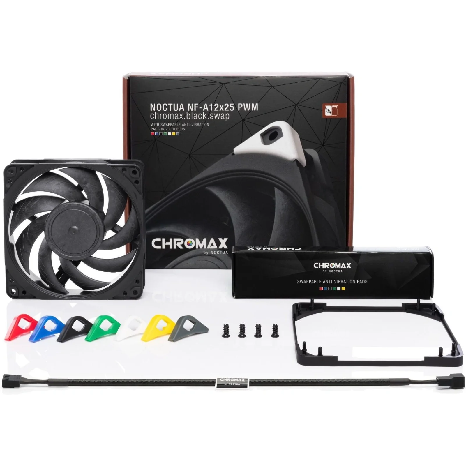 Вентилятор Noctua NF-A12x25 PWM chromax.black.swap UA