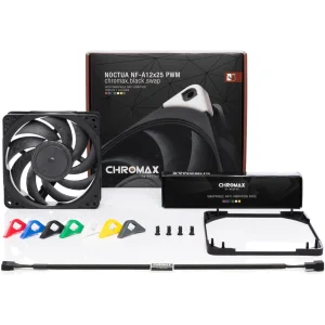 Вентилятор Noctua NF-A12x25 PWM chromax.black.swap UA