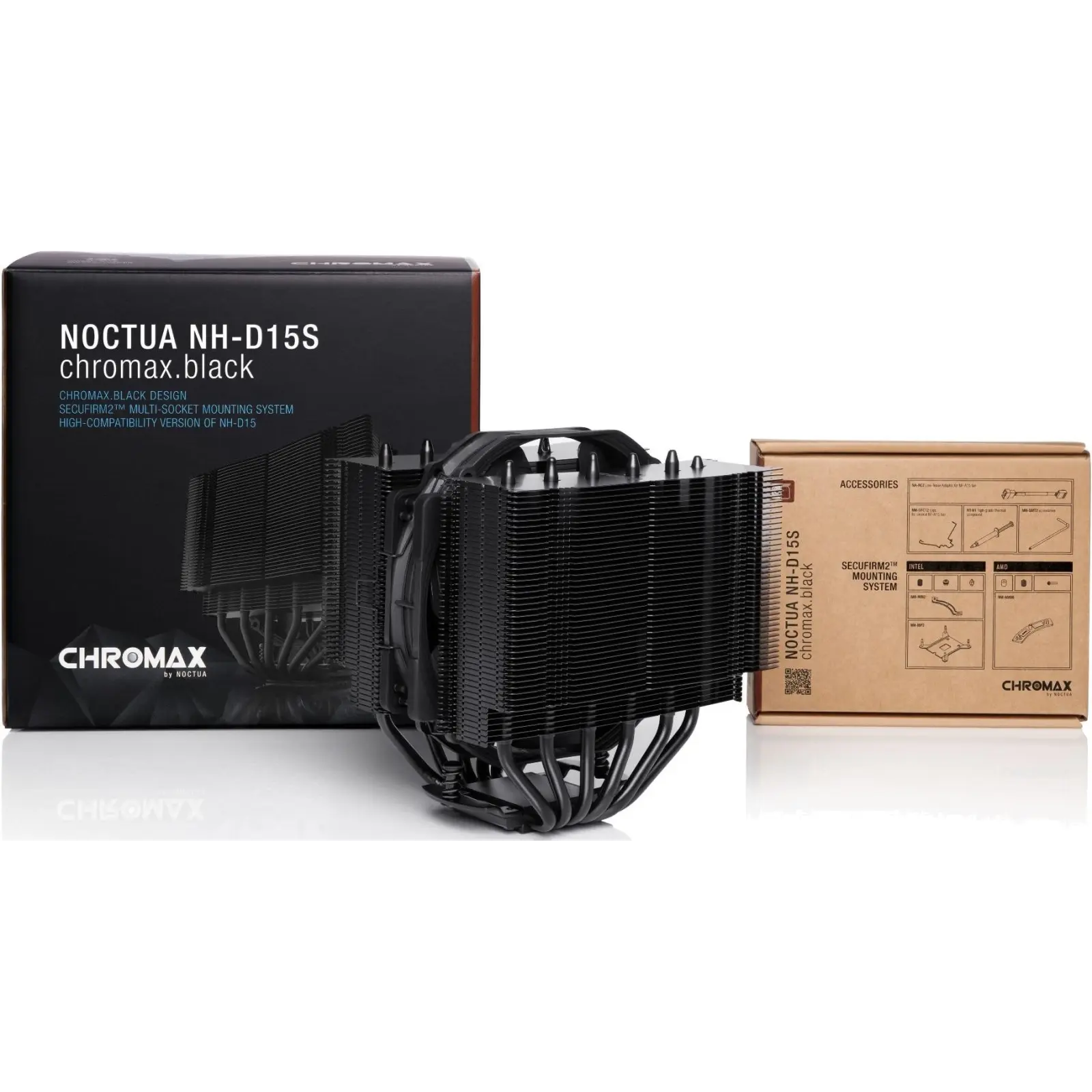 Кулер процессорный Noctua NH-D15S chromax.black (NH-D15S CHROMAX.BLACK) UA