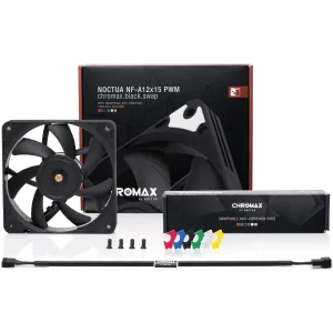 Вентилятор Noctua NF-A12x15 PWM (NF-A12x15 PWM CHROMAX. BLACK. SWAP) UA