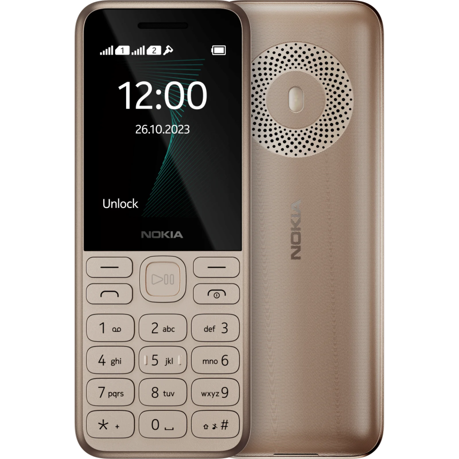 Мобільний телефон Nokia 130 Dual Sim 2023 Light Gold UA