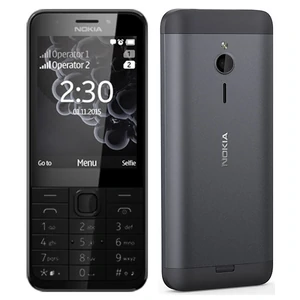 Цвет: Черный - Мобильный телефон Nokia 230 Dual Sim Dark Silver (A00026971) UA