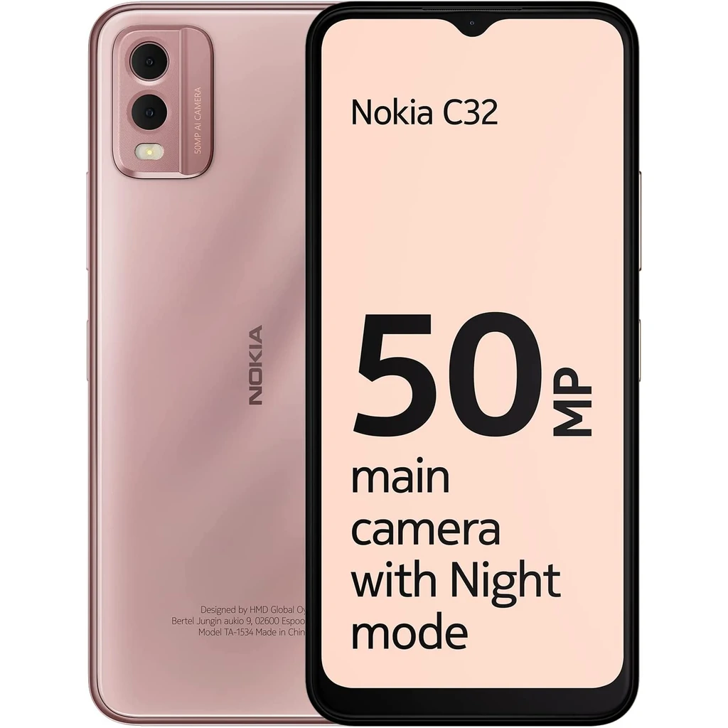 Смартфон Nokia C32 4/64Gb Pink UA