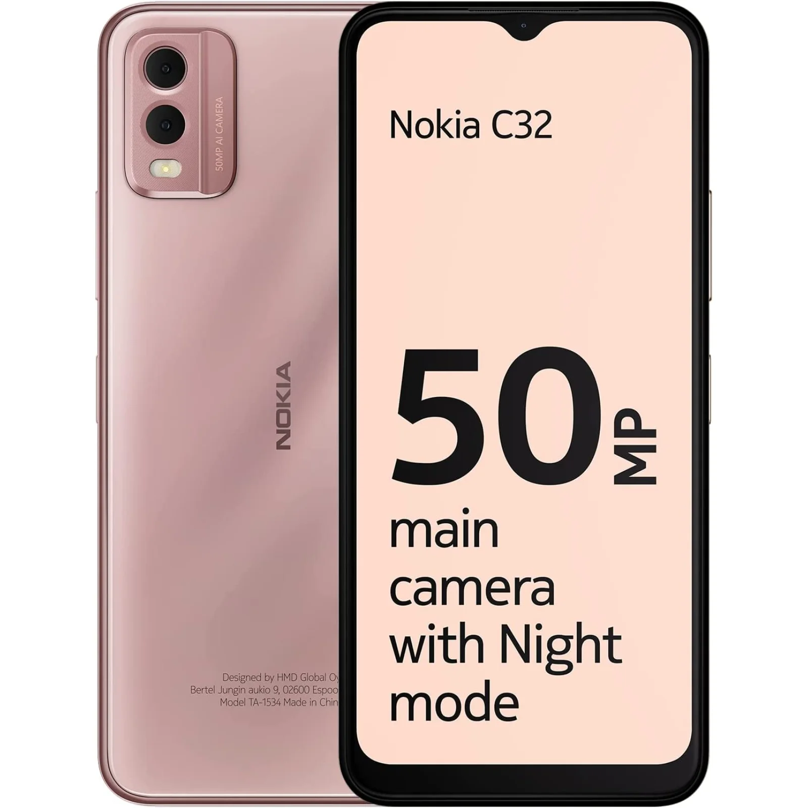 Смартфон Nokia C32 4/64Gb Pink UA