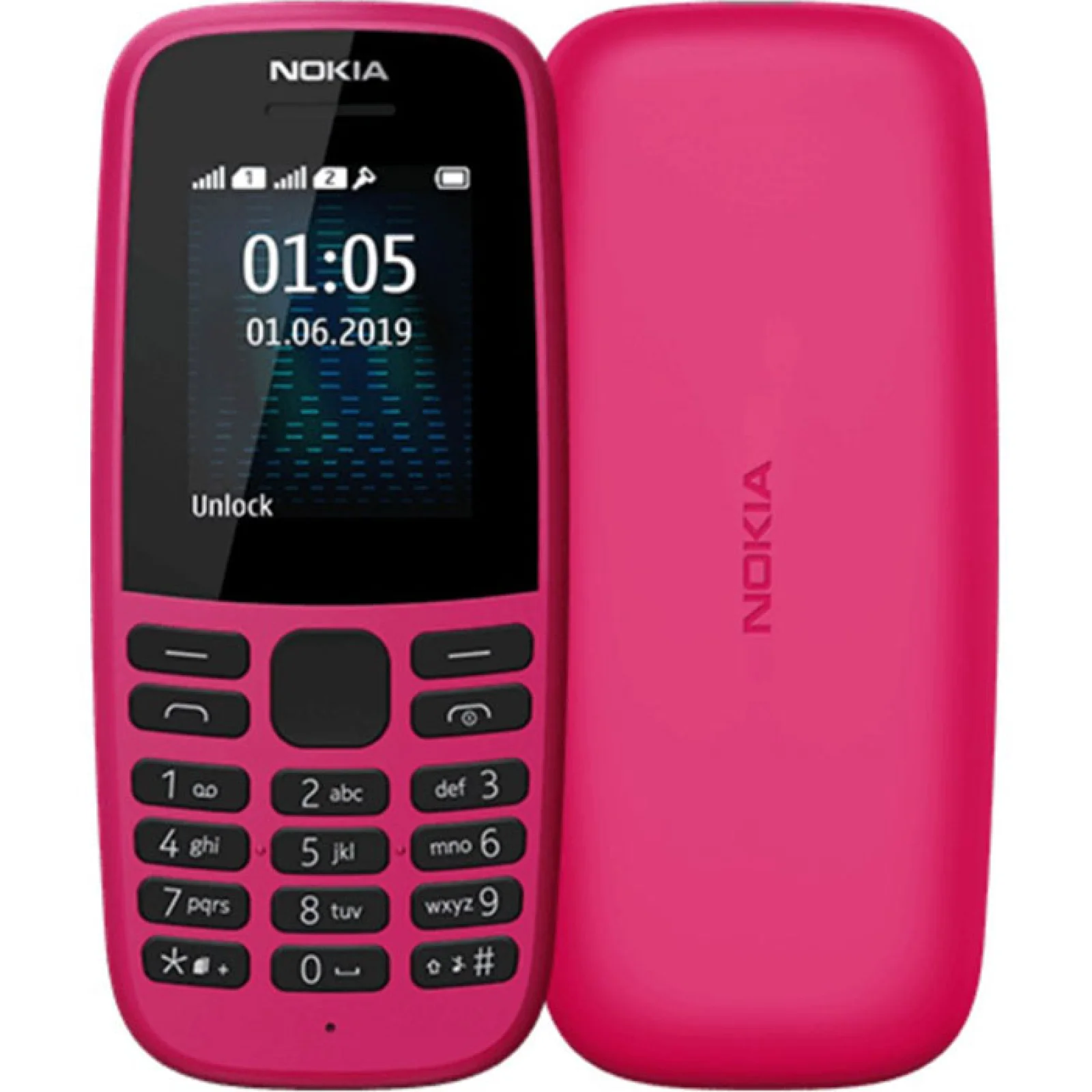 Мобильный телефон Nokia 105 2019 Dual Sim Pink UA