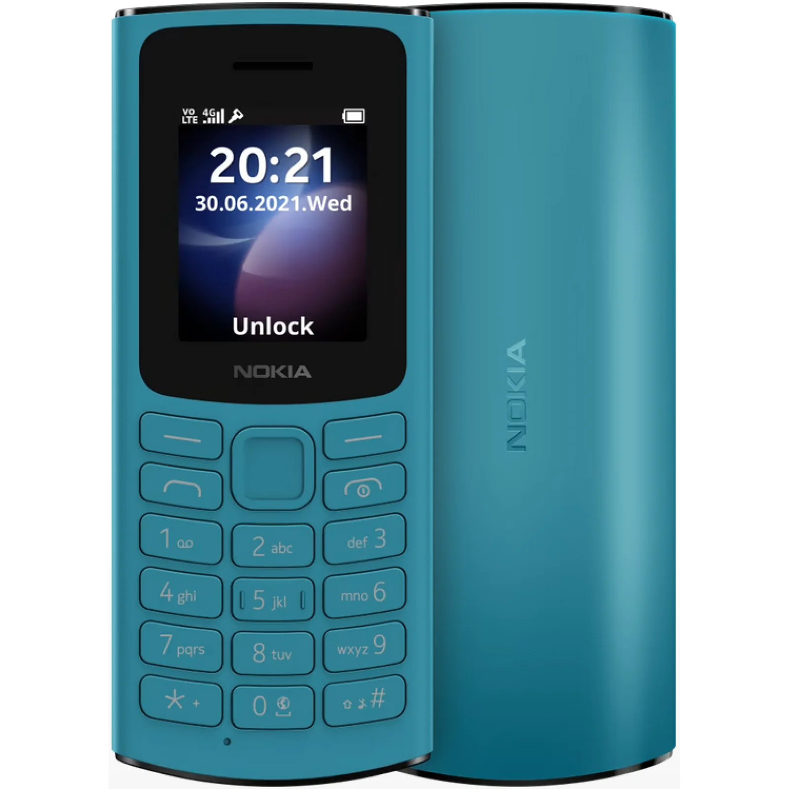 Мобільний телефон Nokia 105 2023 Single Sim Cyan UA