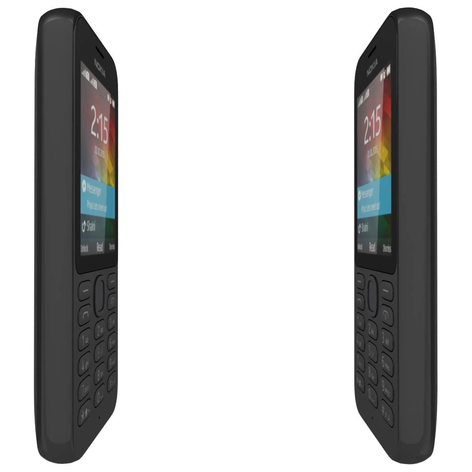 Мобільний телефон Nokia 215 Dual Sim Black UA