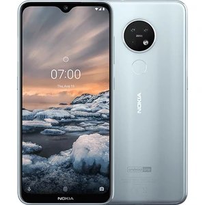 Цвет: Серебристый - Смартфон Nokia 7.2 6/128GB Ice