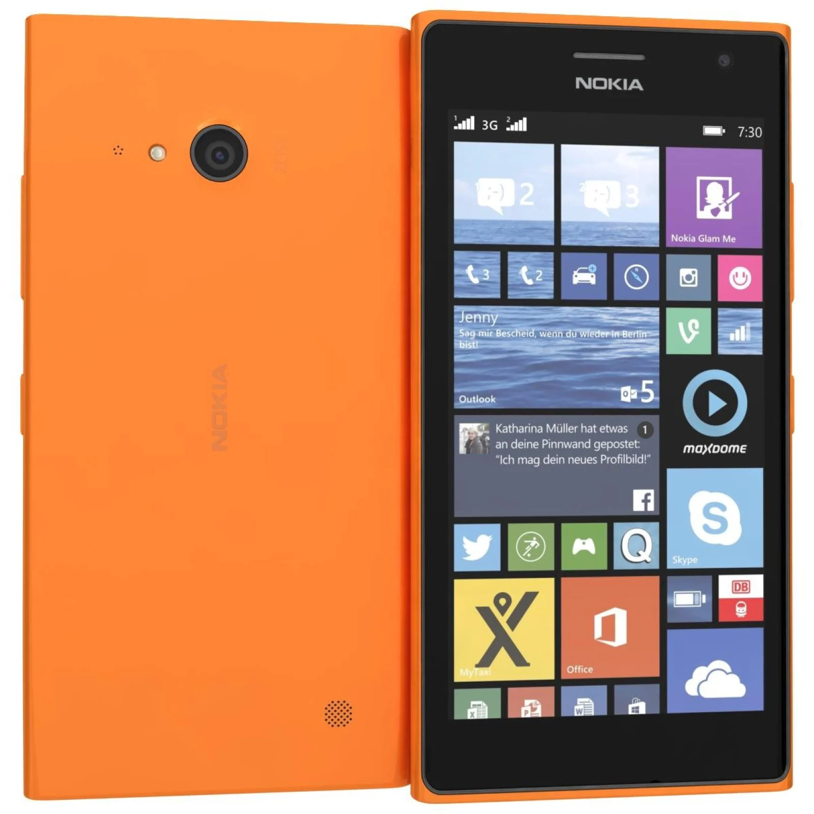 Смартфон Nokia Lumia 730 Dual Sim Orange UA