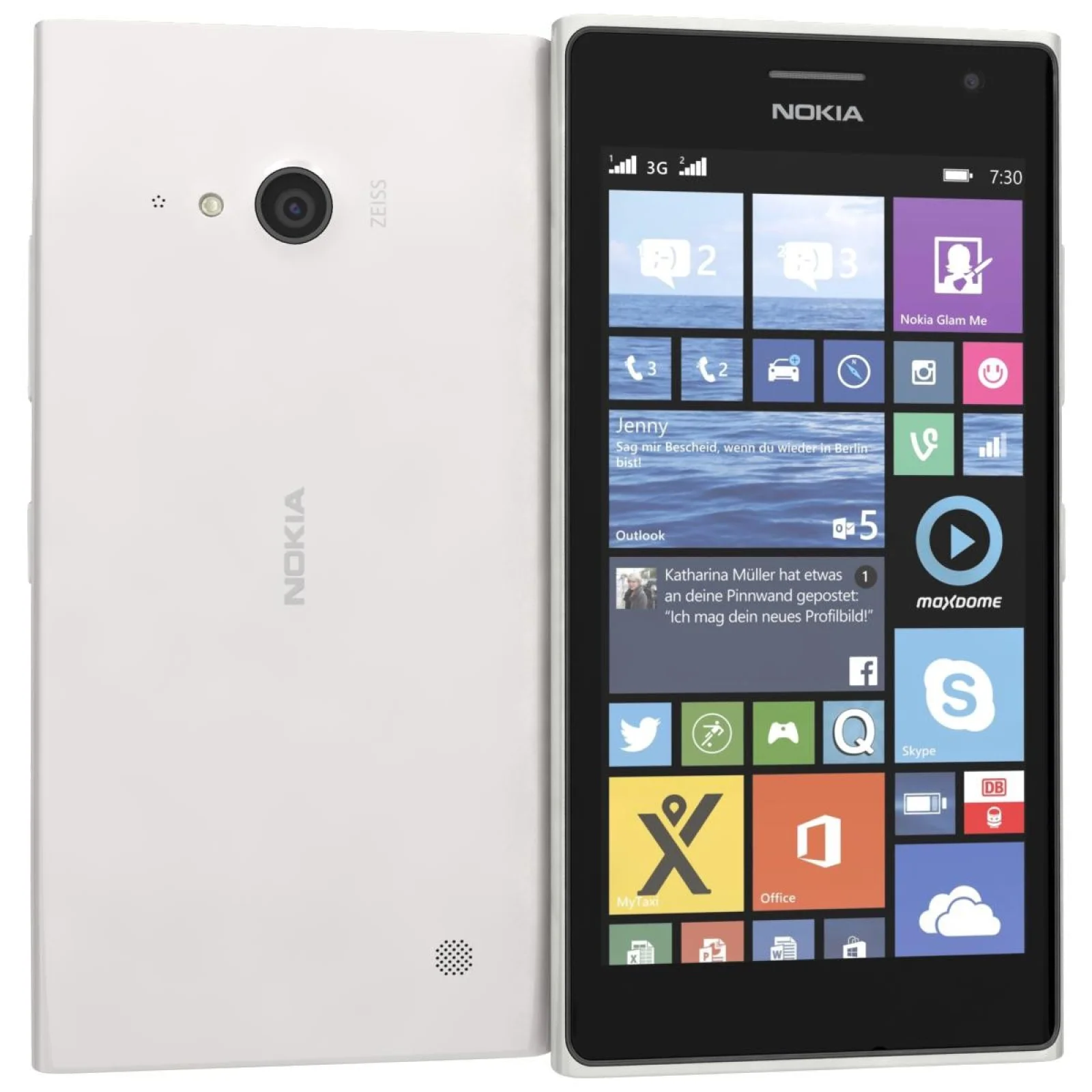 Смартфон Nokia Lumia 730 Dual Sim White UA