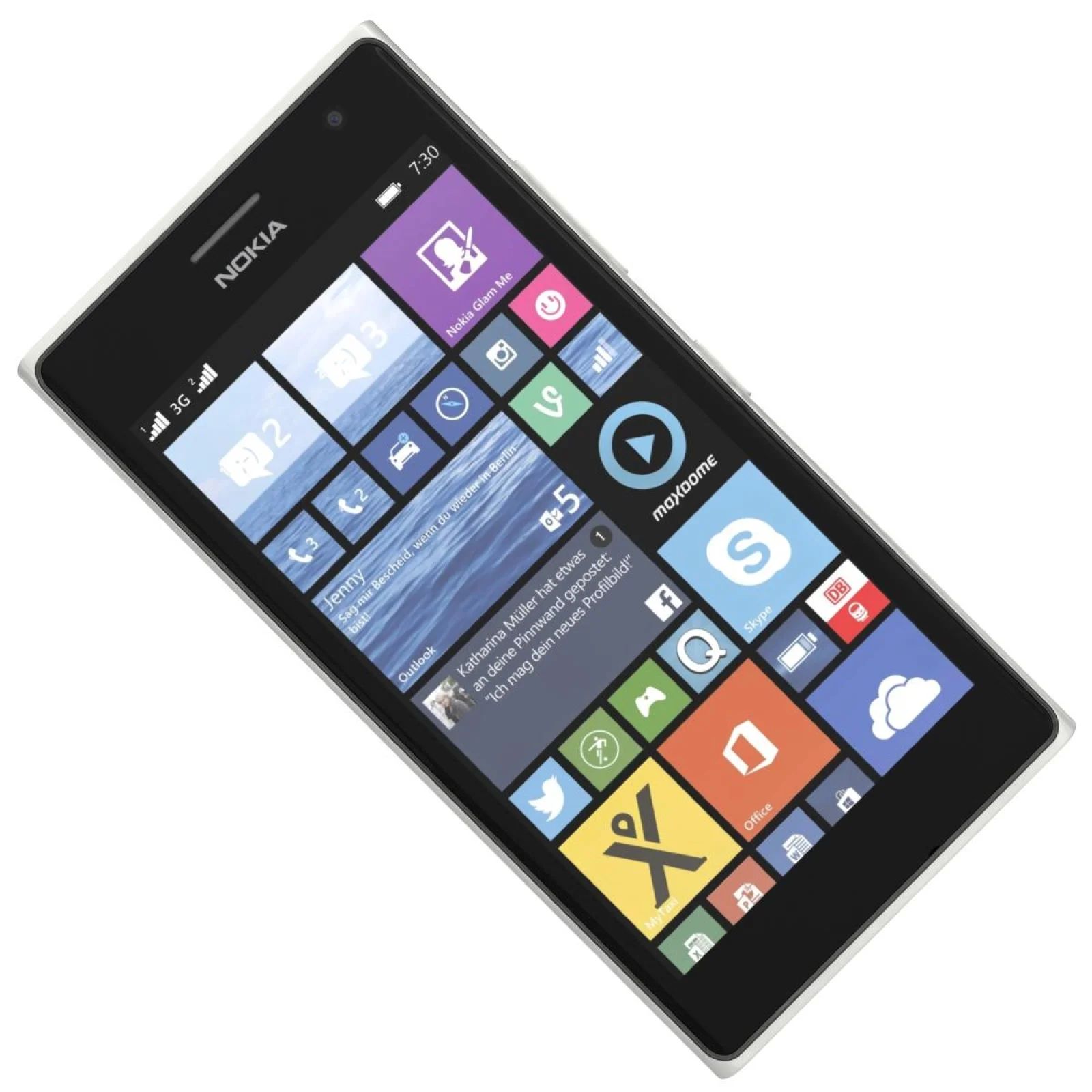 Смартфон Nokia Lumia 730 Dual Sim White UA