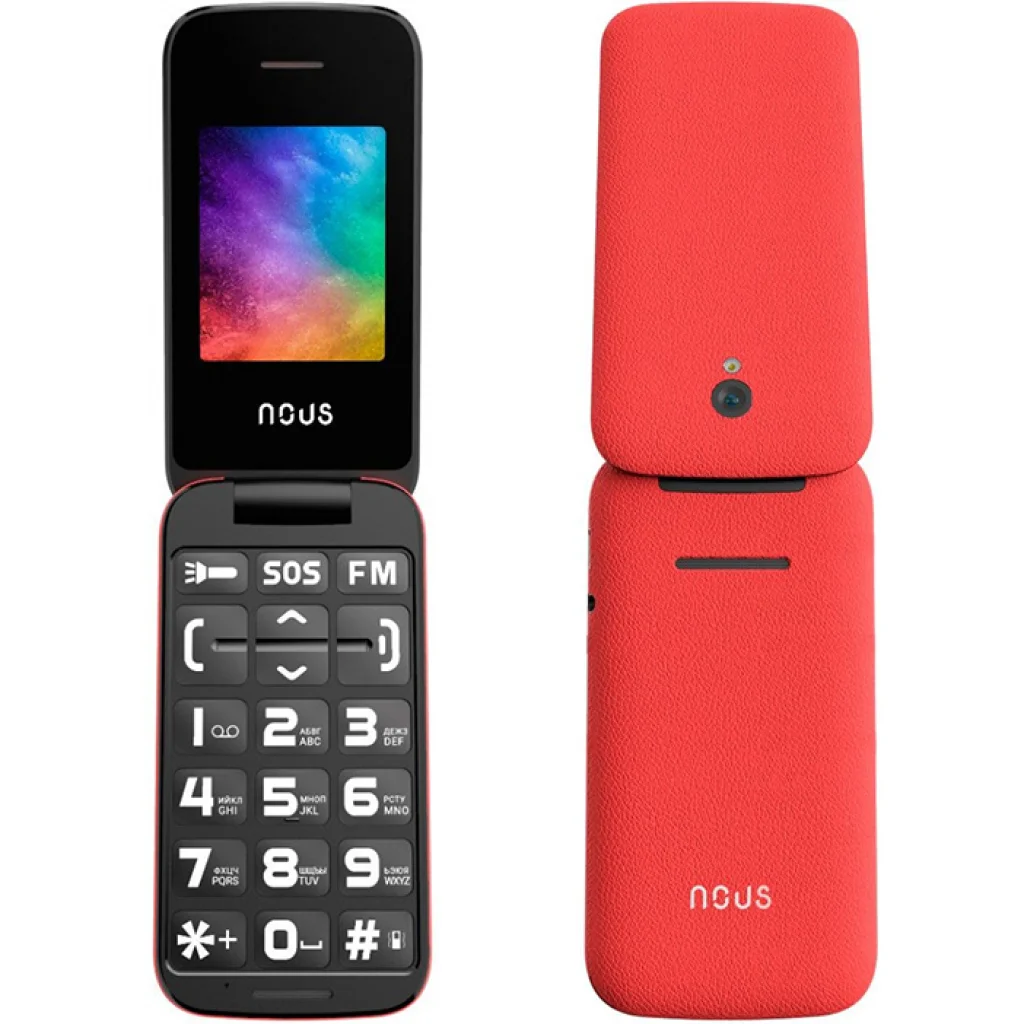 Мобільний телефон Nous Helper Flip (NS2435) Red UA