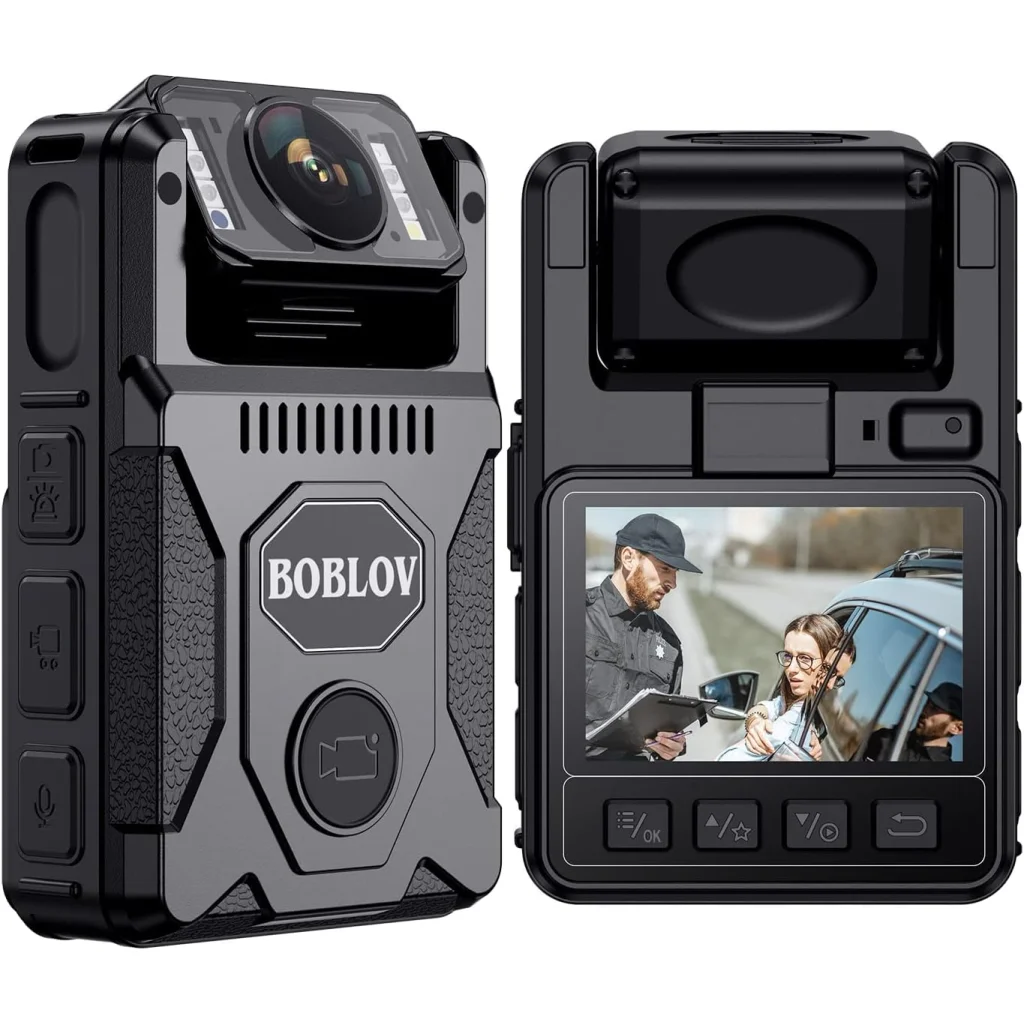 Нагрудная боди-камера BOBLOV M7 1080p 128Gb GPS 4000mAh