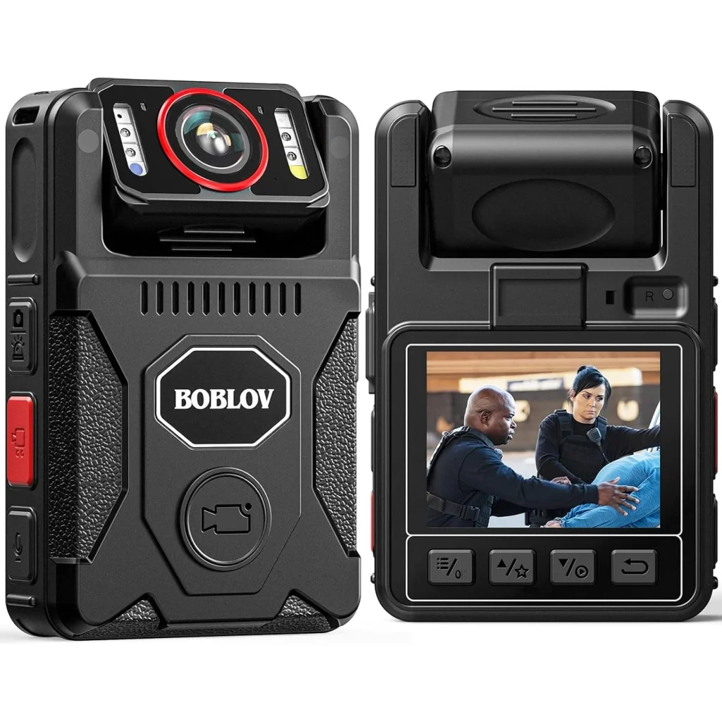 Нагрудная боди-камера BOBLOV M7 Pro 4K 128Gb GPS 4000mAh
