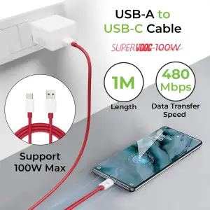 СЗУ OnePlus SUPERVOOC 100W Power Adapter White (with cable) EU