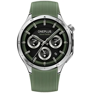 Цвет ремешка: Зеленый - Смарт-часы OnePlus Watch 3 Emerald Titanium