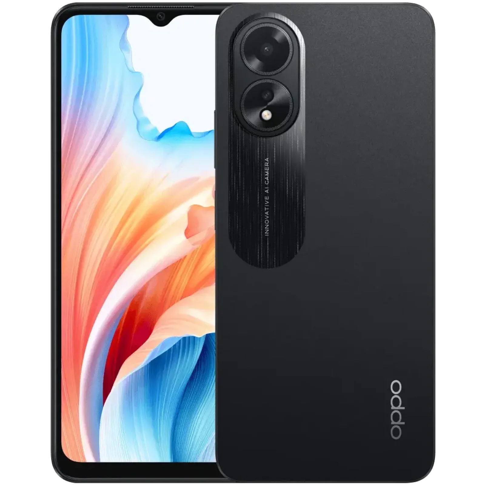 Смартфон Oppo A18 4/128GB Glowing Black UA