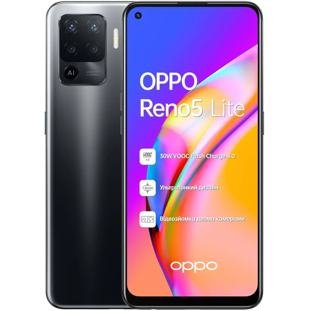 Смартфон Oppo Reno5 Lite 8/128GB Fluid Black UA