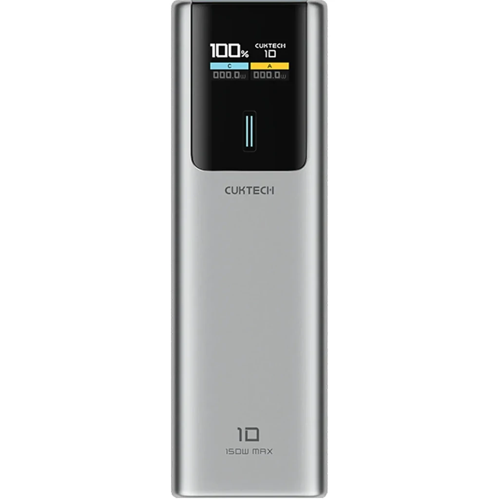 Зовнішній акумулятор CUKTECH PB100P 10000mAh 150W Gray UA