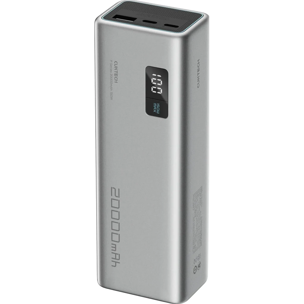Зовнішній акумулятор CUKTECH PB200P 20000mAh 150W 2C1A Gray UA
