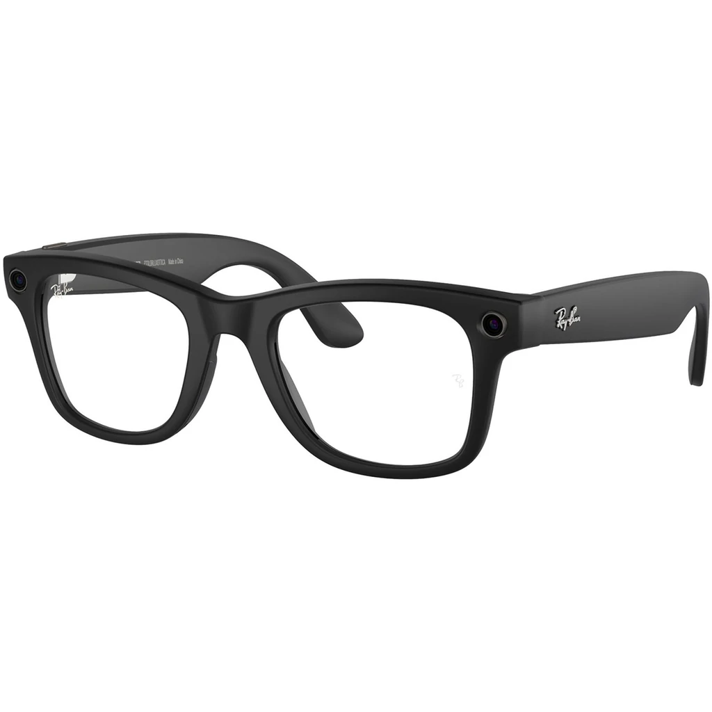 Смарт-очки Ray-Ban Meta Wayfarer Large Shiny Black Clear-Green Lens (RW4006 601SM1 50-22)