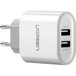 МЗП Ugreen CD104 2xUSB 3.4A White UA