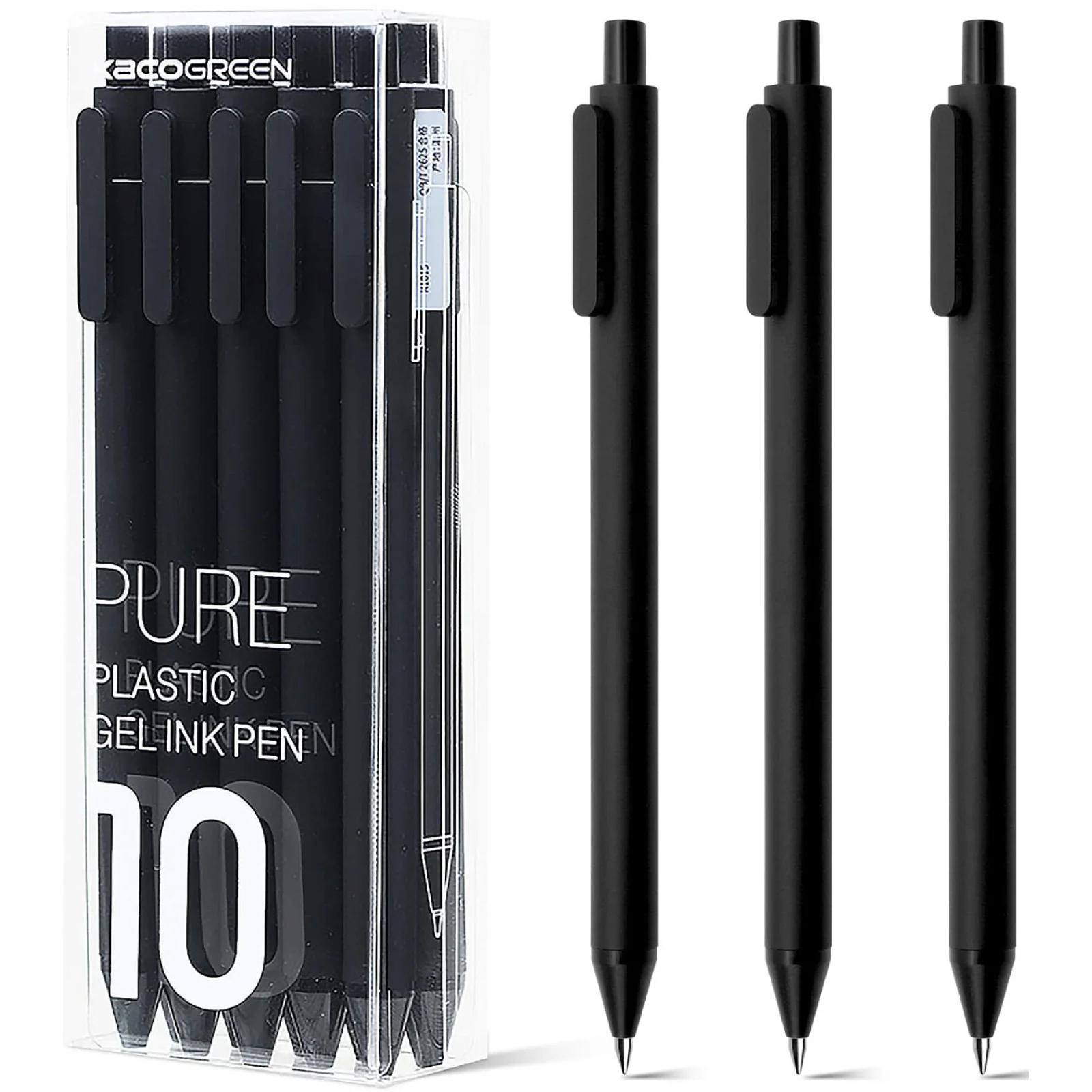 Набор ручек Xiaomi Kaco Book Sourse Black Ink Gel Pens 10 pcs (3178644)