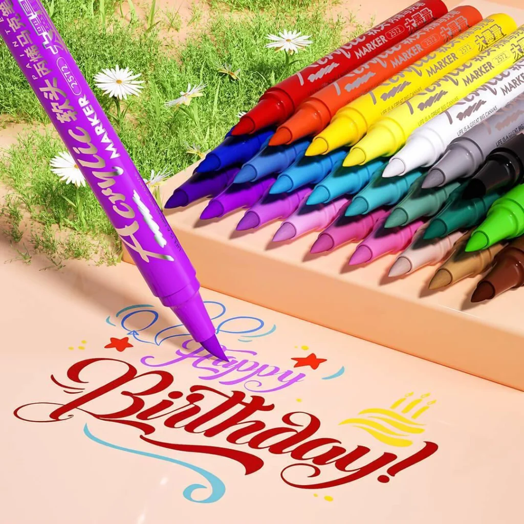 Набір фломастерів Xiaomi Youpin Guangbo Storage Compartment Marker Pen 24 Colors (H02278)
