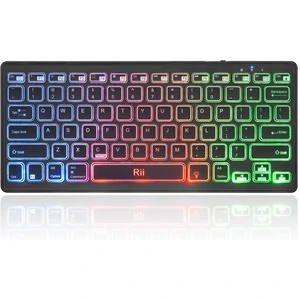 Клавиатура Rii K09 Multimedia Bluetooth with Rainbow Backlit