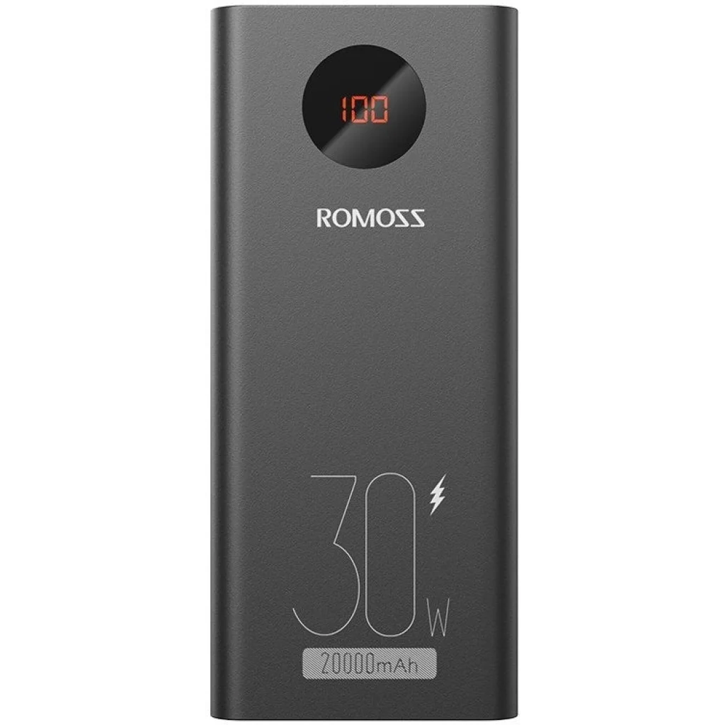 Зовнішній акумулятор Romoss 20000mAh PEA20 30W Black (PEA20-192-2111H) UA