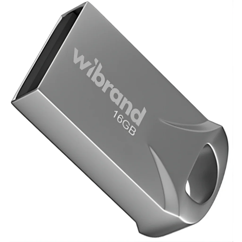 USB накопитель Wibrand 16GB Hawk Silver USB 2.0 (WI2.0/HA16M1S)