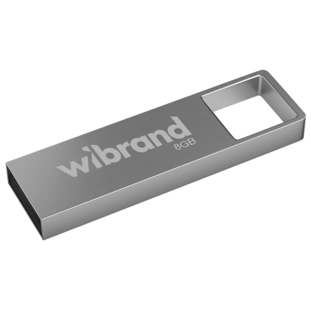 USB накопитель Wibrand 8 GB Shark Silver USB 2.0 (WI2.0/SH8U4S)