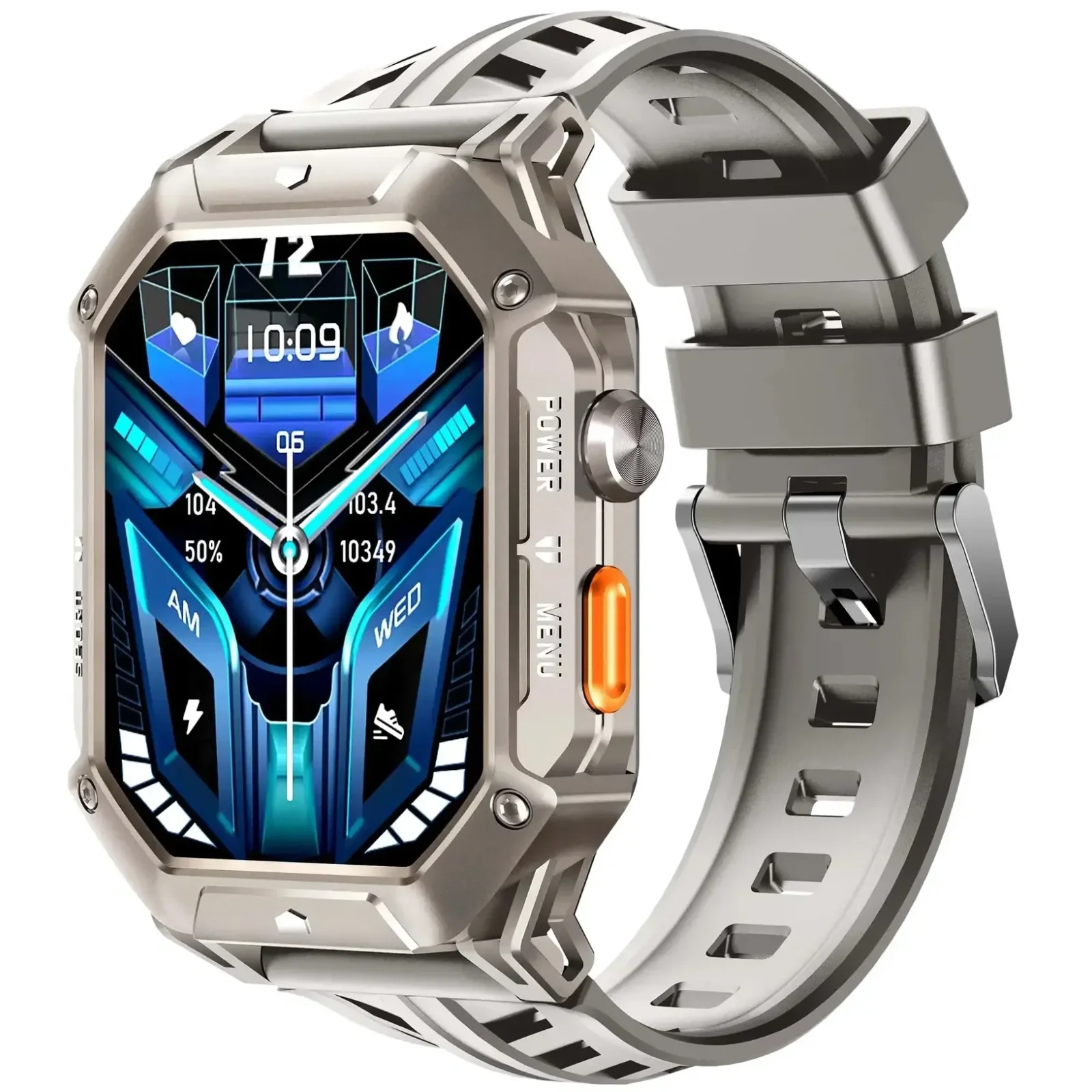 Смарт-годинник Oukitel BT80 Gray (6931940752947) EU
