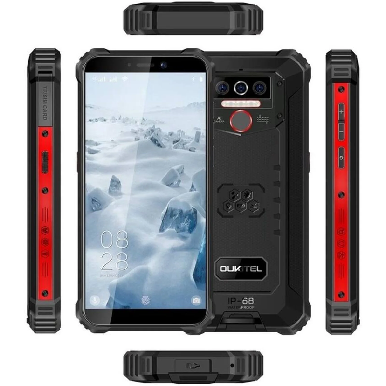 Смартфон Oukitel WP5 4/32GB Black/Red