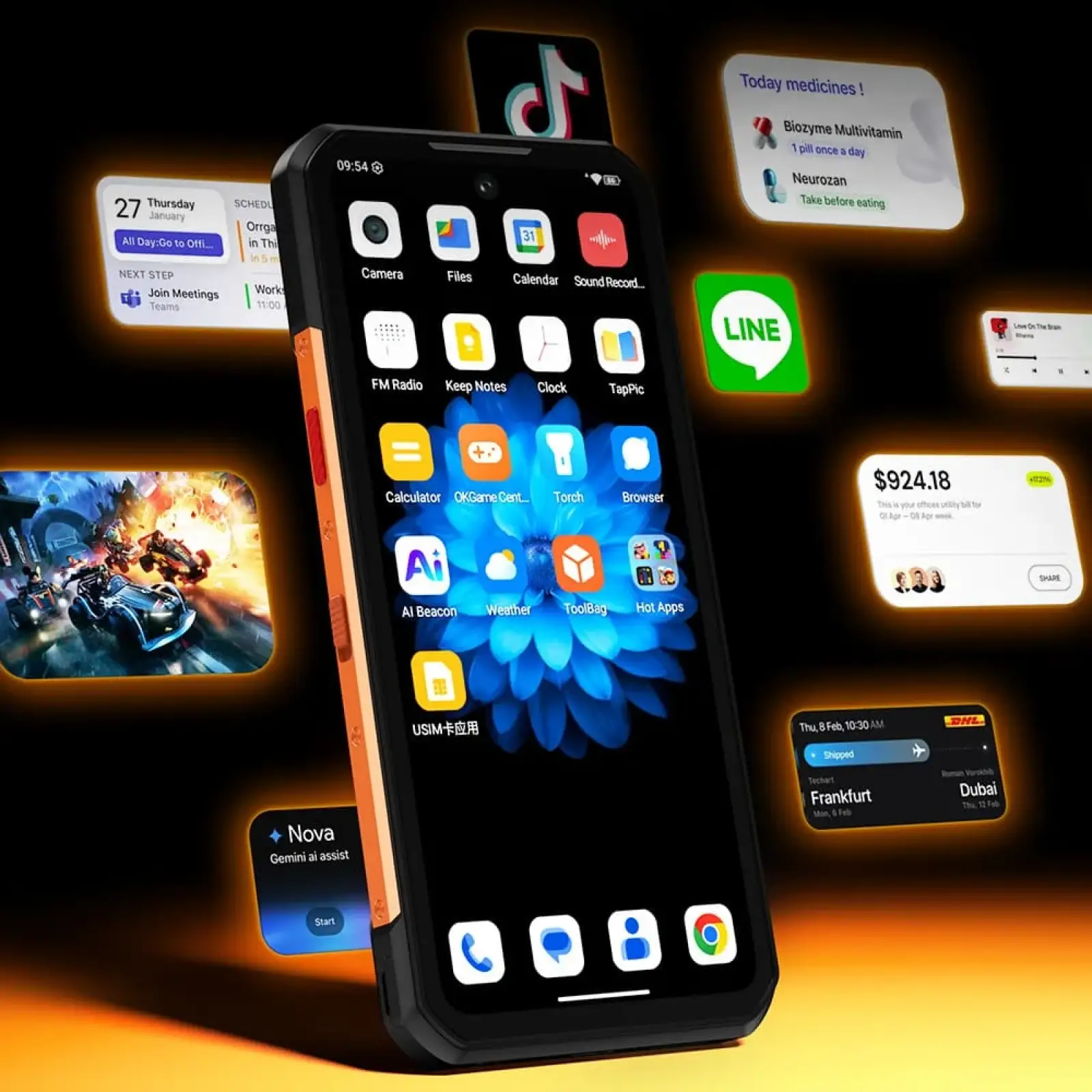 Смартфон Oukitel WP500 12/1TB Orange EU