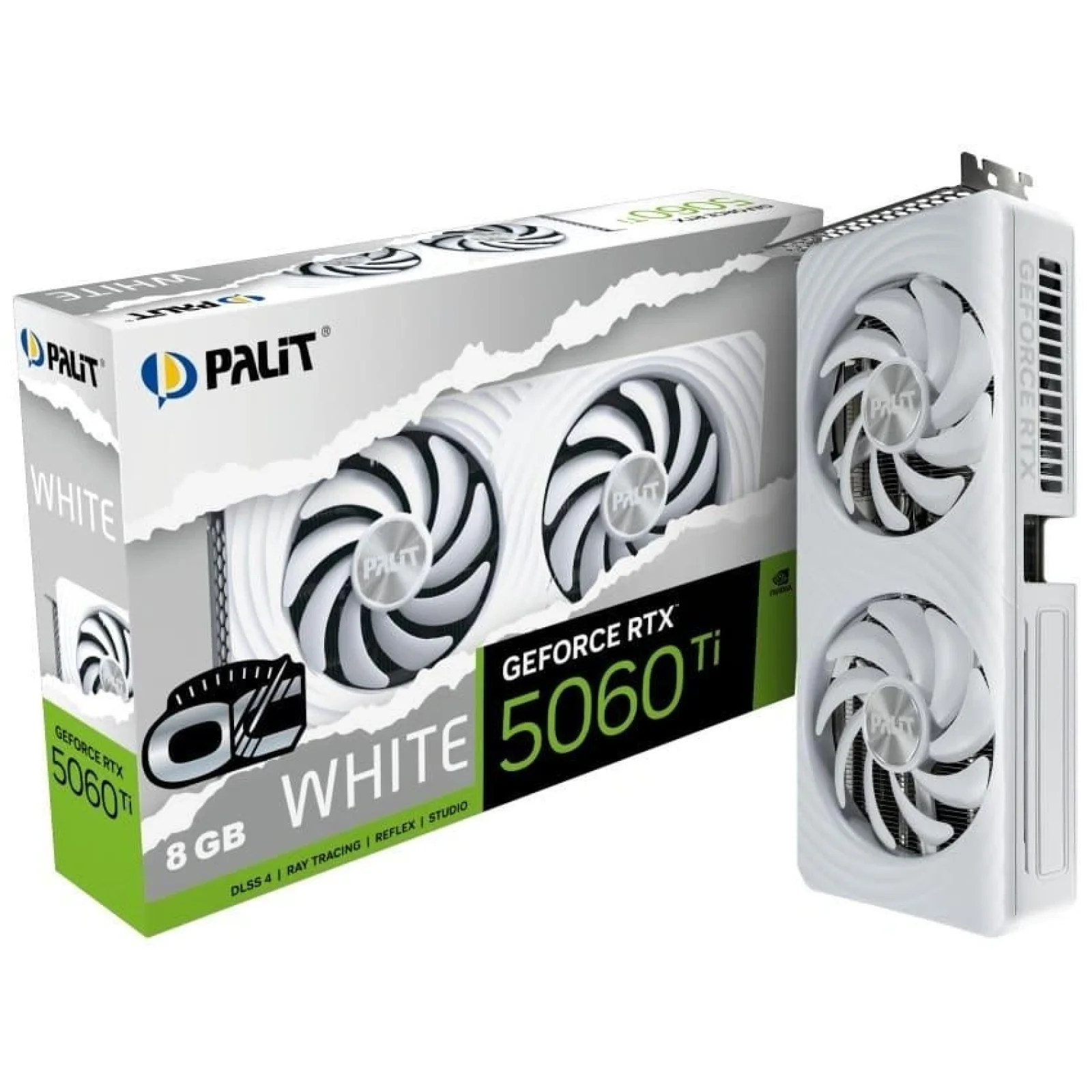 Відеокарта Palit NVIDIA RTX 5060 Ti WHITE OC 8GB (NE7506TU19P1-GB2062M) UA