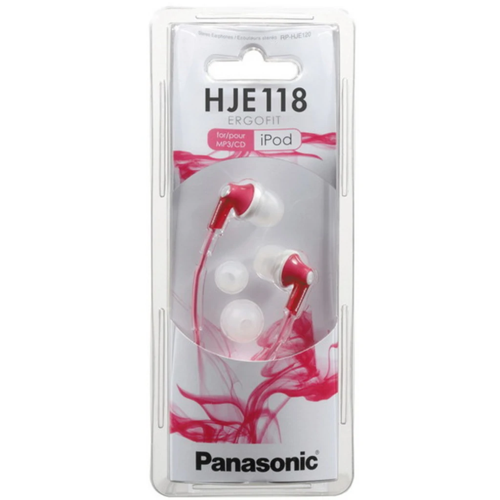 Навушники внутрішнього типу PANASONIC RP-HJE118GU-P Pink