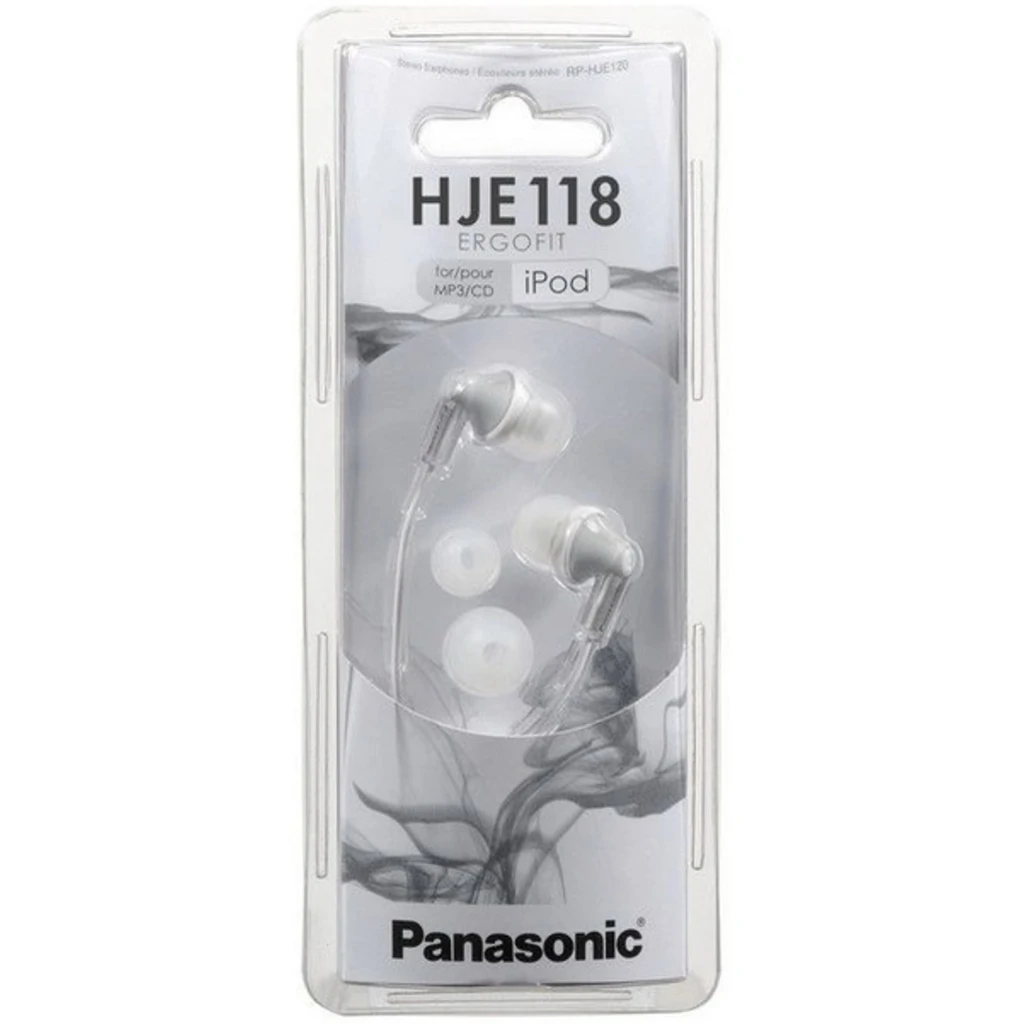 Навушники внутрішнього типу PANASONIC RP-HJE118GU-S White
