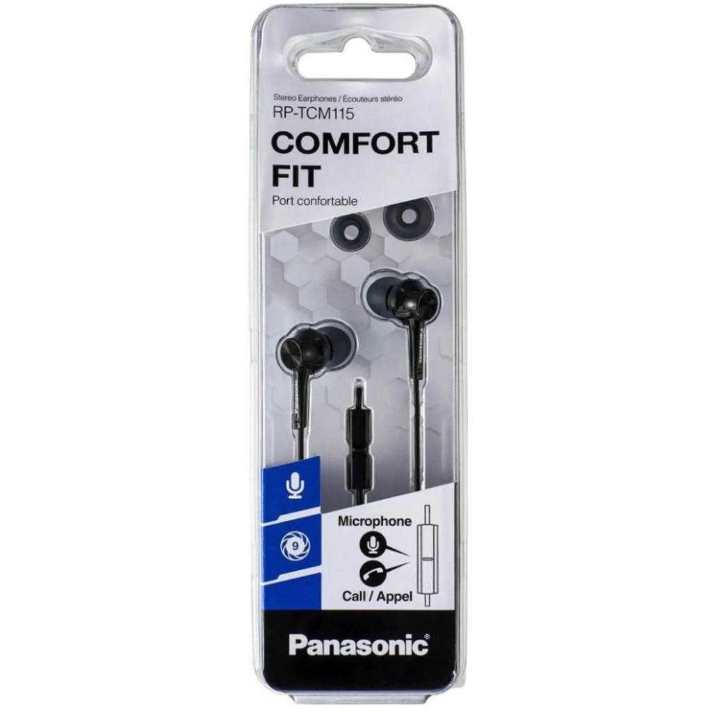 Наушники-вкладыши PANASONIC RP-TCM115GC-K Black